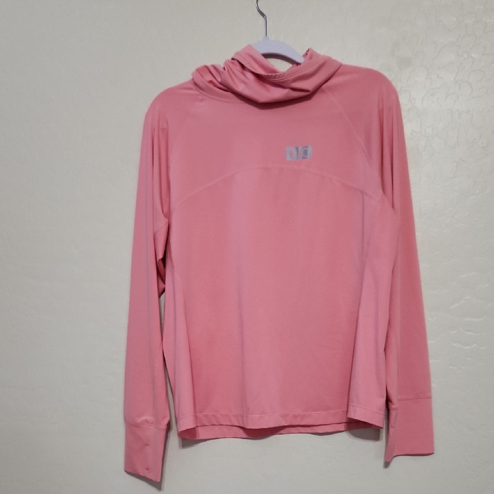 Coolibar Rose Pink Hooded Long-Sleeve Sun Shirt